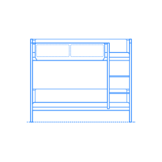 Furniture Bunk Beds Loft Beds Ikea Vitval Bunk Bed Sticker Svg Vector, Free Vectors File